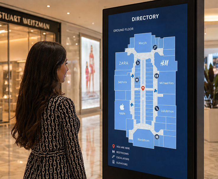 Directory and Wayfinding Screens