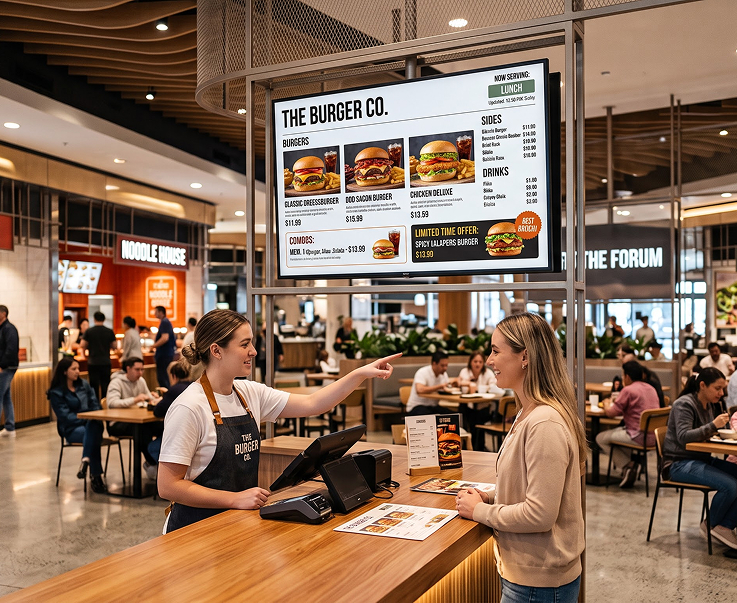 Food Court Menu Boards
